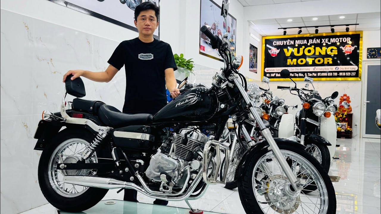 Siêu phẩm vừa về Huyền thoại Honda rebel 125c đời 1998 hàng sưu tầm sang tên toàn quốc:0906.859.709