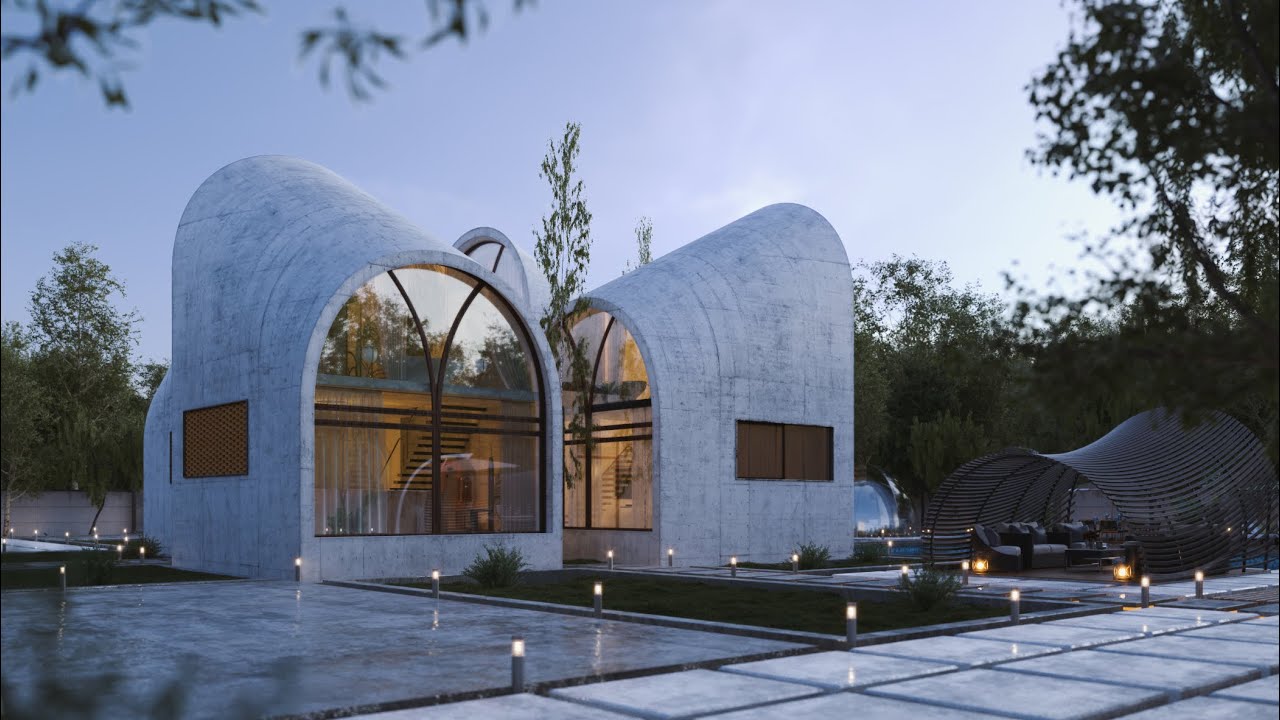 Arc House in Freiburg, #Germany designed by Milad Eshtiyaghi