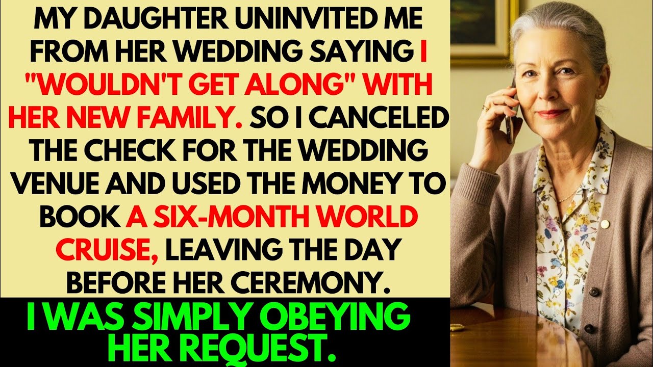 My daughter canceled my invite to her wedding saying I wouldn't fit in with her new in-laws. #reddit