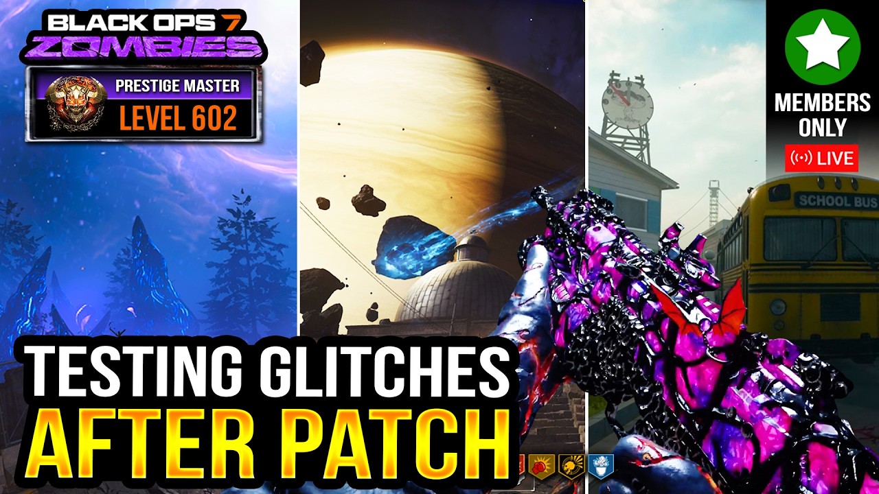 🔴 Black Ops 7 Zombies LIVE! ★ Testing Glitches After Patch (Members-Only)