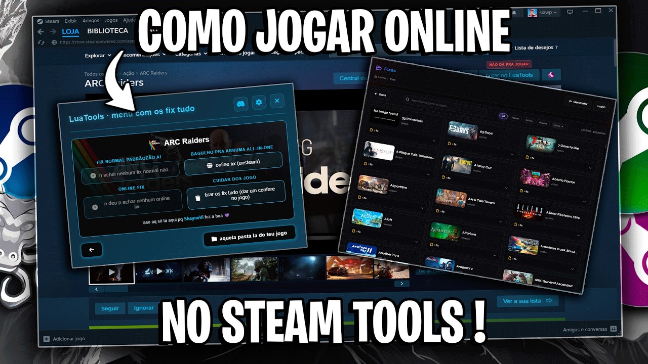 COMO JOGAR ONLINE USANDO O STEAM TOOLS !