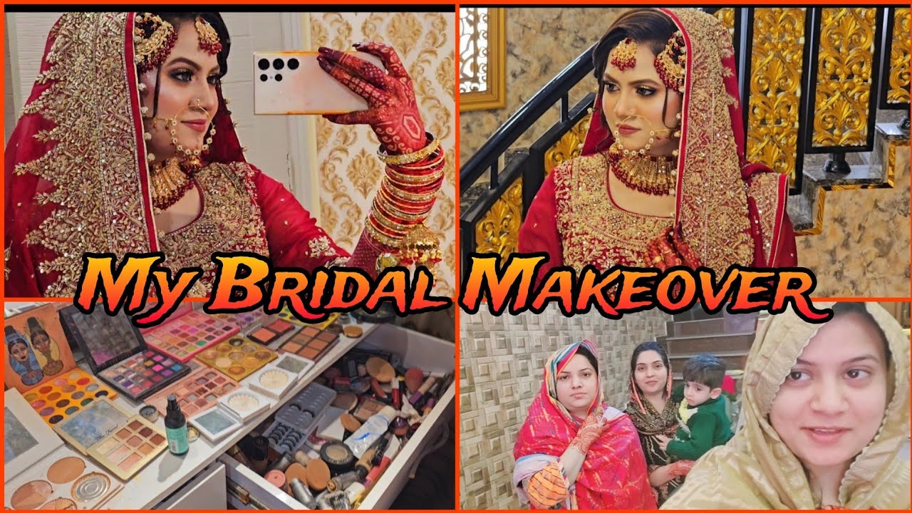 My Baraat  Makeover Part 1 || Ghar ko Alvida Kiya. 🥹 @ambernazofficial ❤️