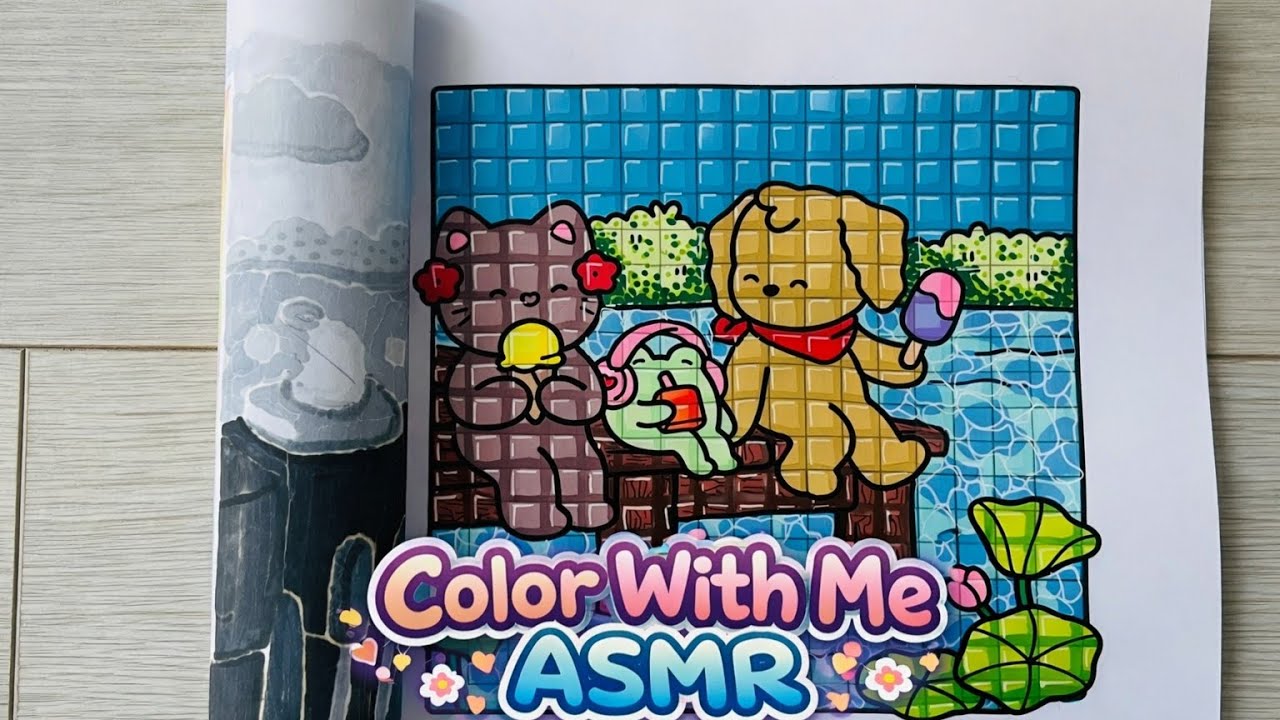 Color With Me ASMR (6 Minutes) | Little Friends | Short Version 