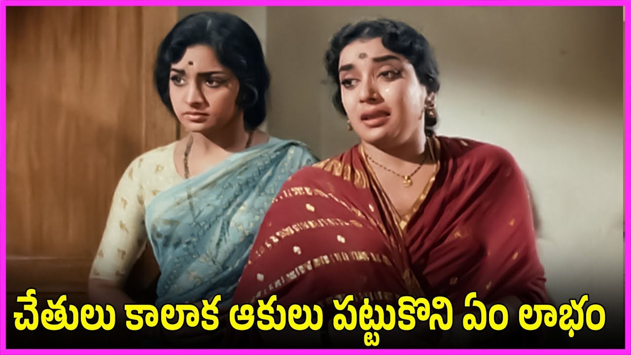 చేతులు కాలాక ఆకులు పట్టుకొని ఏం లాభం - Jamuna, Baby Padmini Ultimate Family Drama Scenes