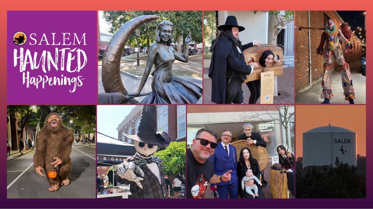 An October Sunday In Salem MA- Marketplace, Buskers, Haunt Blackcraft Reaction- D Tour 381 10/5/25