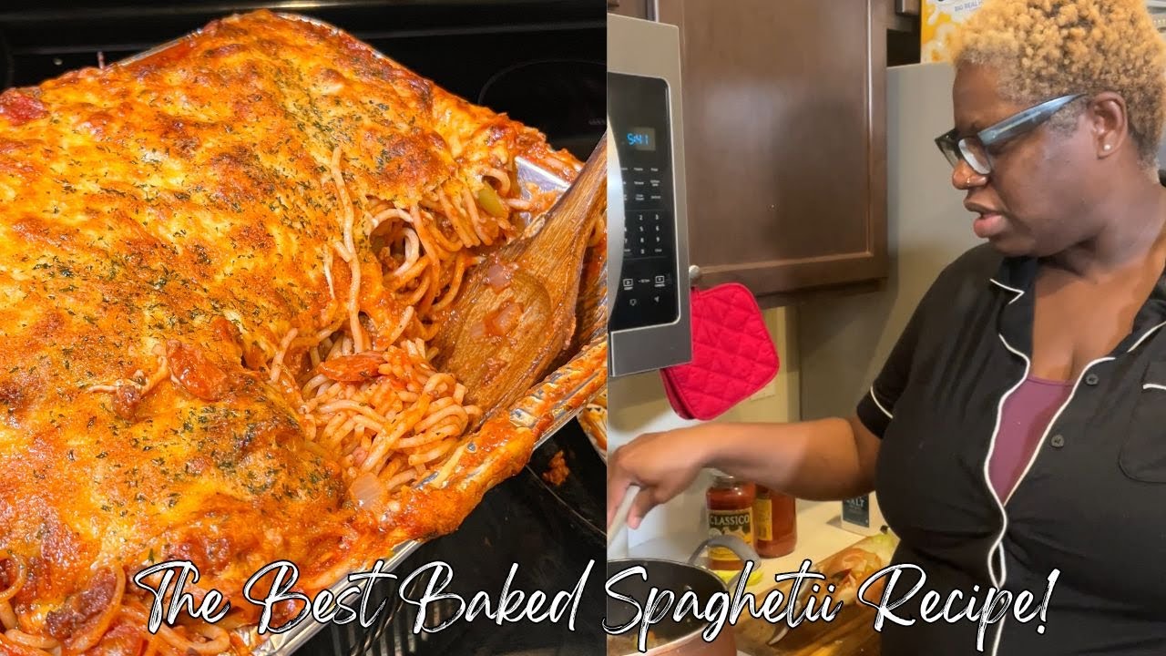 The BEST Baked Spaghetti 🍝 | Pregnant Mom of 5 Cooking for Her Family