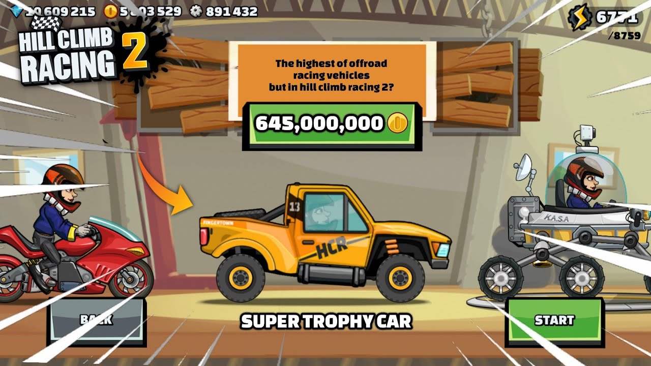 Hill Climb Racing 2 - Epic TROPHY CAR😍 (SuperCar Mod Gameplay)