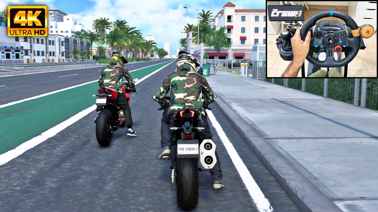 Kawasaki Ninja H2R & Ducati Panigale V4R - Miami to New York | The Crew 2 | Logitech g29 gameplay