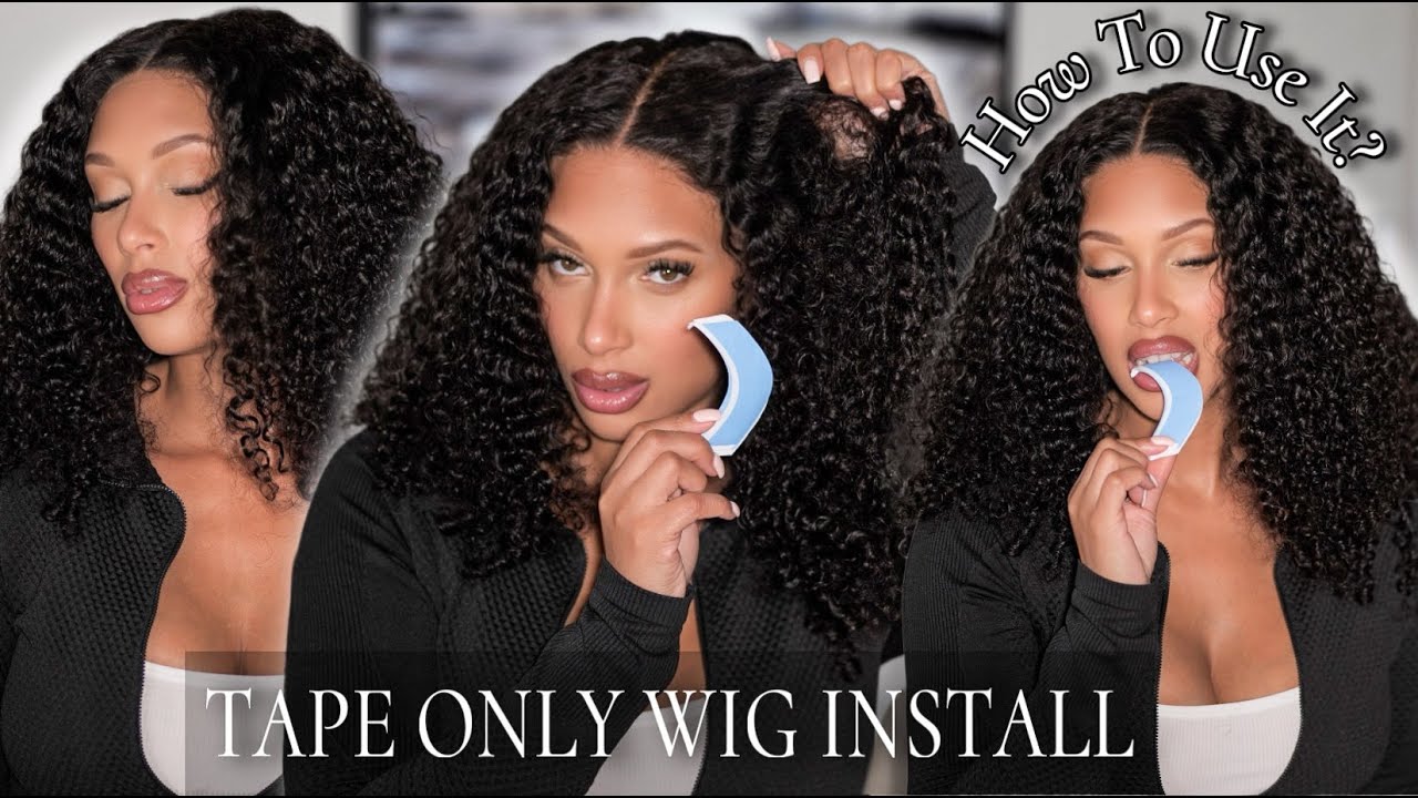 TAPE ONLY METHOD: ✨Step-By-Step Wig Install Using Tape✨