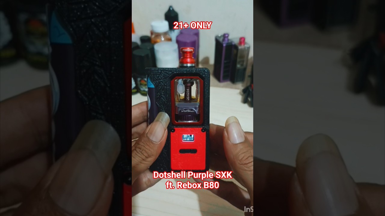 dotshell purple sxk rba ft. rebox B80 aio #vapelive #indovape #shorts