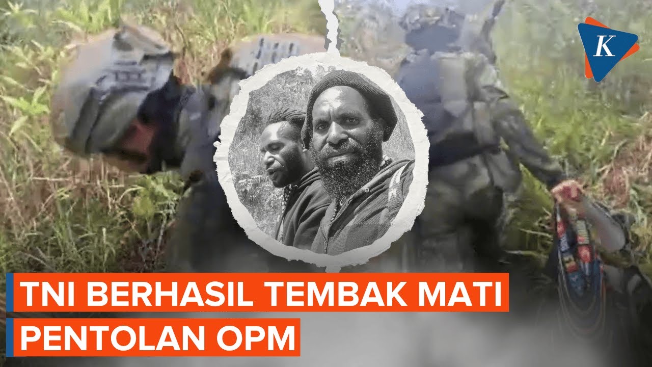 Momen TNI Tembak Mati Komandan Batalyon OPM Enos Tipagau di Intan Jaya