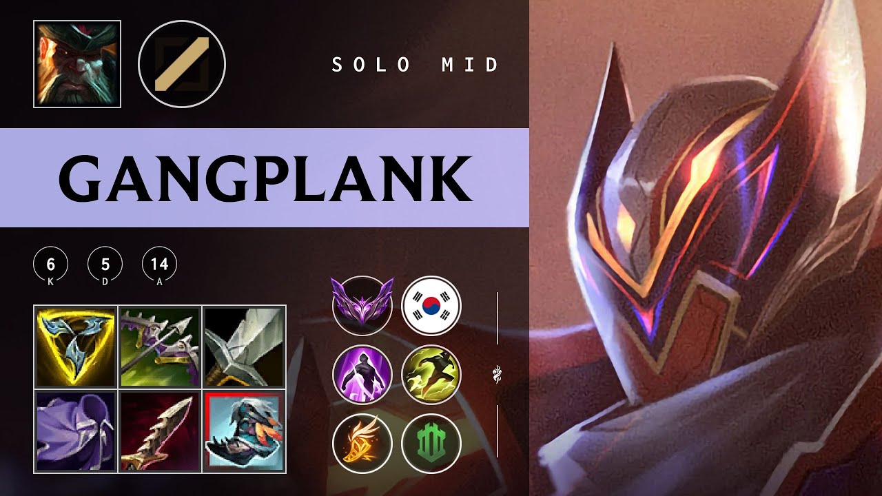 Gangplank Mid vs Aurelion Sol - KR Master Patch 25.24