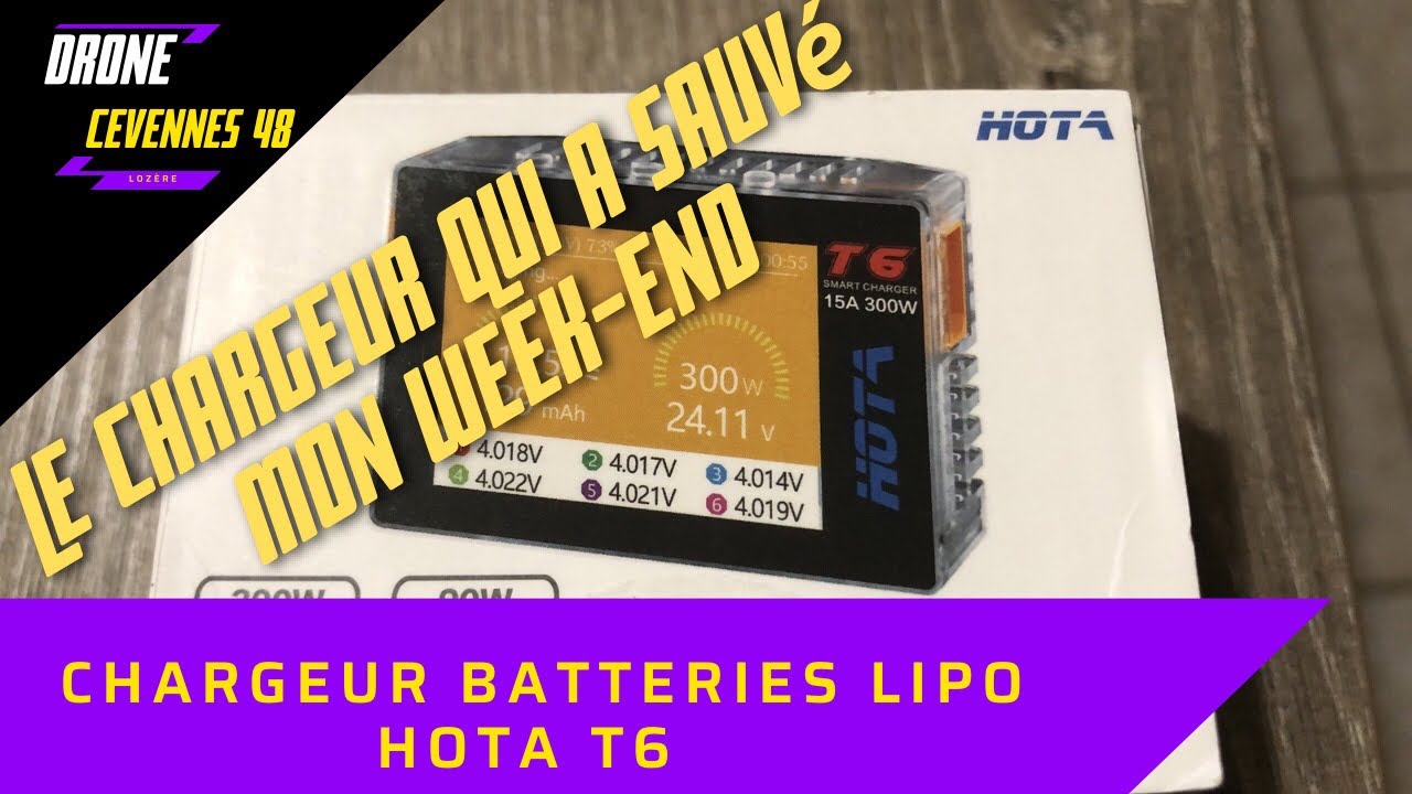 Chargeur lipo HOTA T6  le top à 39€