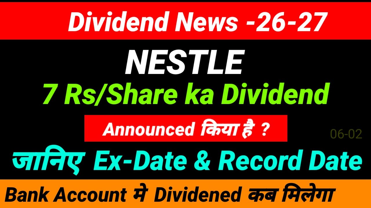 🧛 😌 NESTLE share dividend 2026 - ex dividend date - NESTLE dividend payment date 😌 - NESTLE dividend