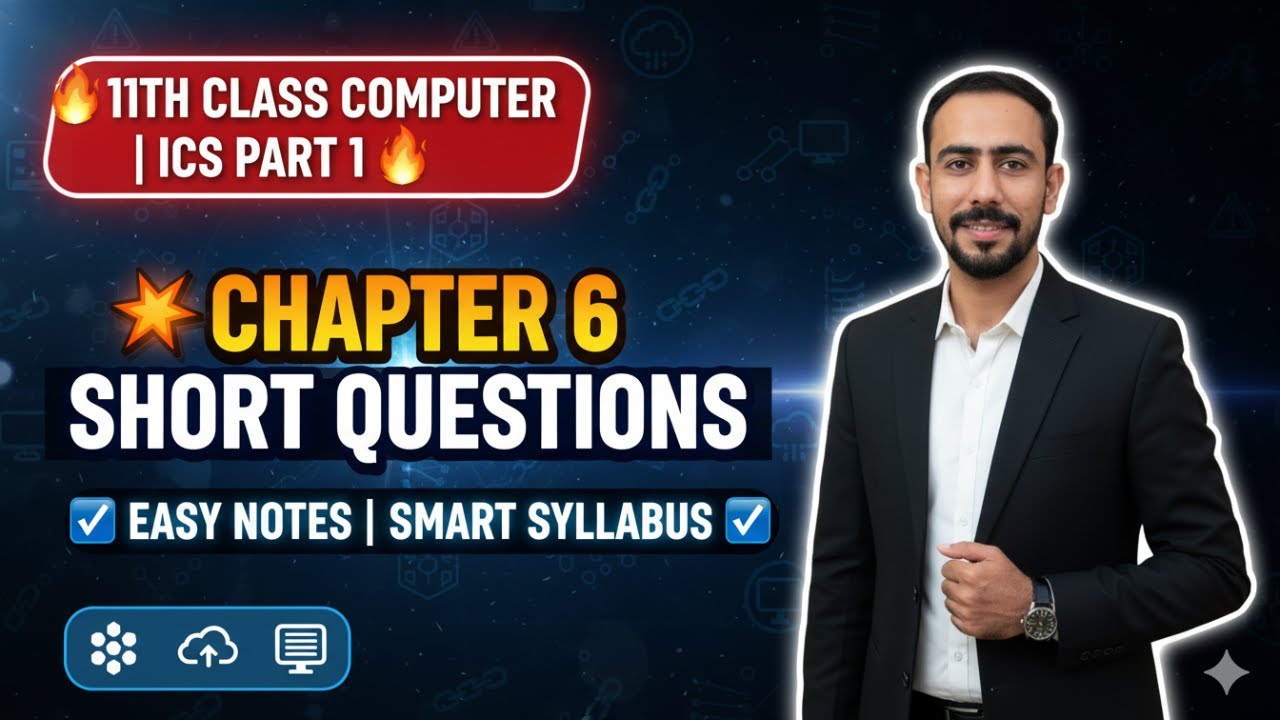 11th Class Computer Chapter 6 Short Questions | Emerging Technologies | Easy Notes|Punjab Board 2025