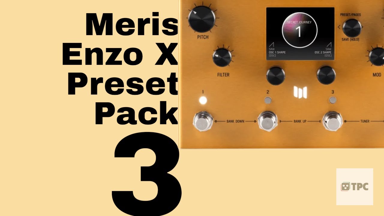 Звуковые сэмплы из пакета пресетов Vol. 3 для Meris Enzo X