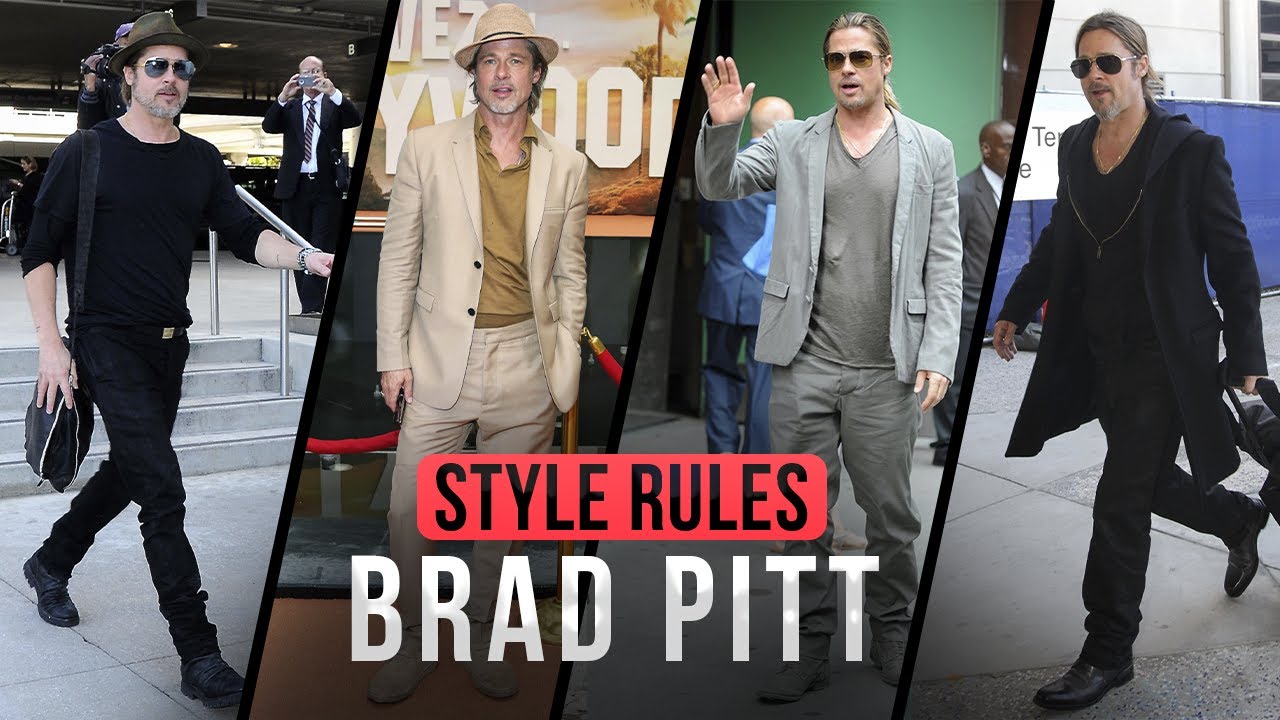 Fashion icon or NOT? 50 shades of Brad Pitt. Celebrity's Style Rules.