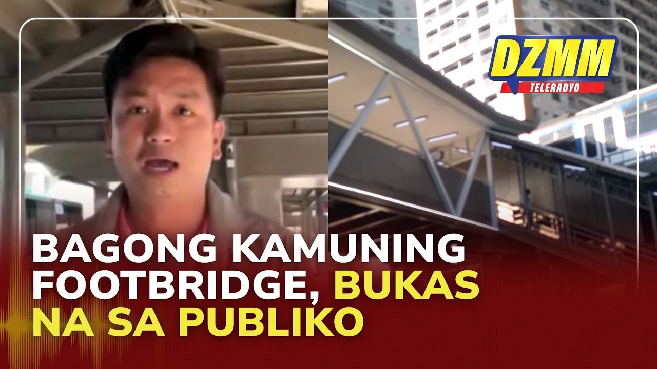 Walkthrough: Inside newly reopened Kamuning footbridge, busway station | (06 March 2026)