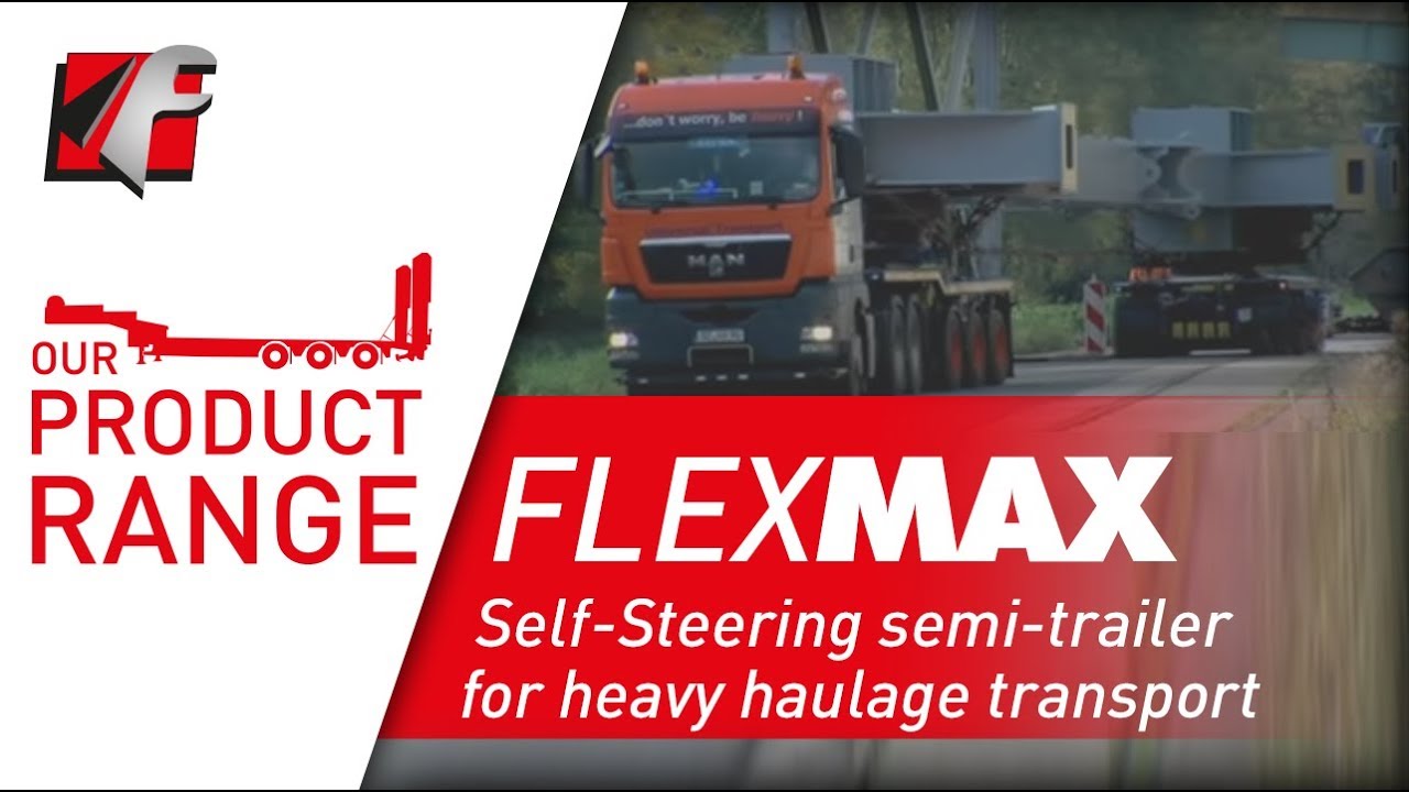 FAYMONVILLE FlexMAX - Self-Steering semi-trailer for heavy haulage transport