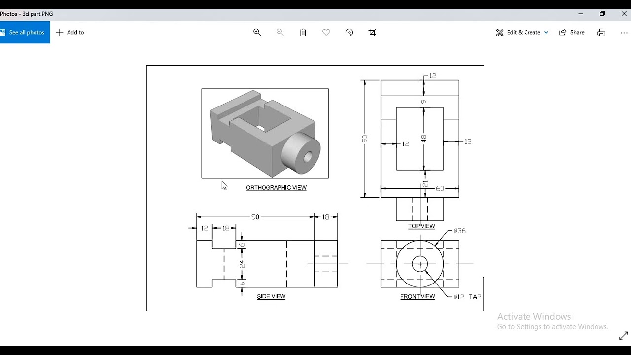 AutoCAD 3d Part Modelling
