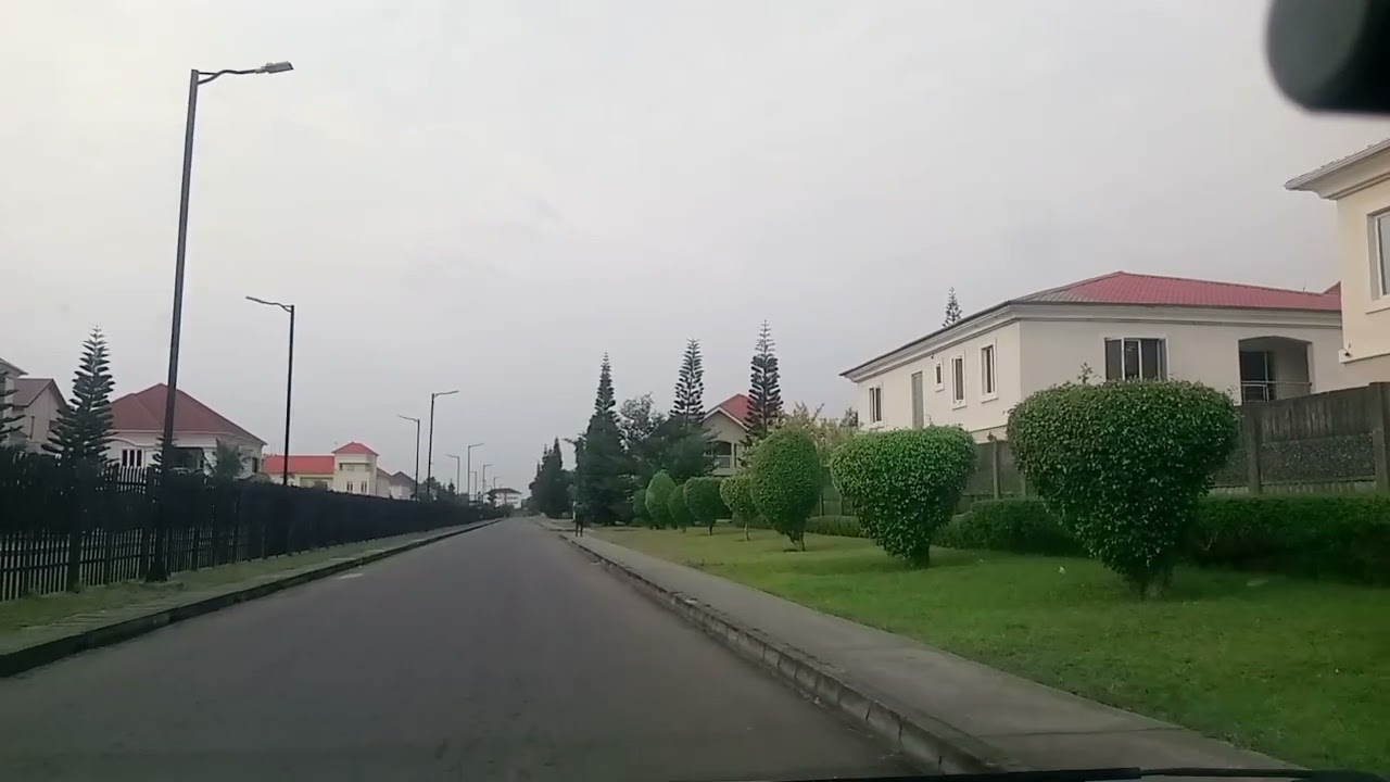Lagos Nigeria) Driving inside Nicon Town estate lekki Lagos