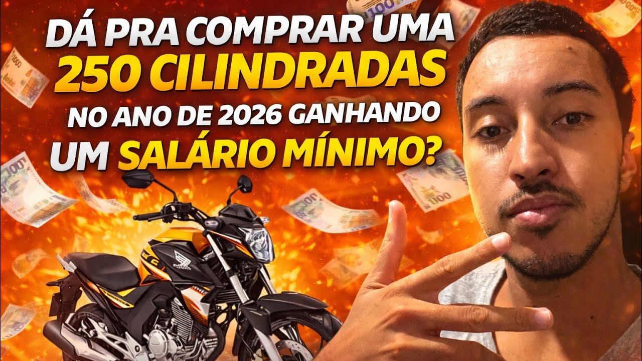 👉 Será que dá pra ter uma 250cc em 2026 ganhando só um salário mínimo?