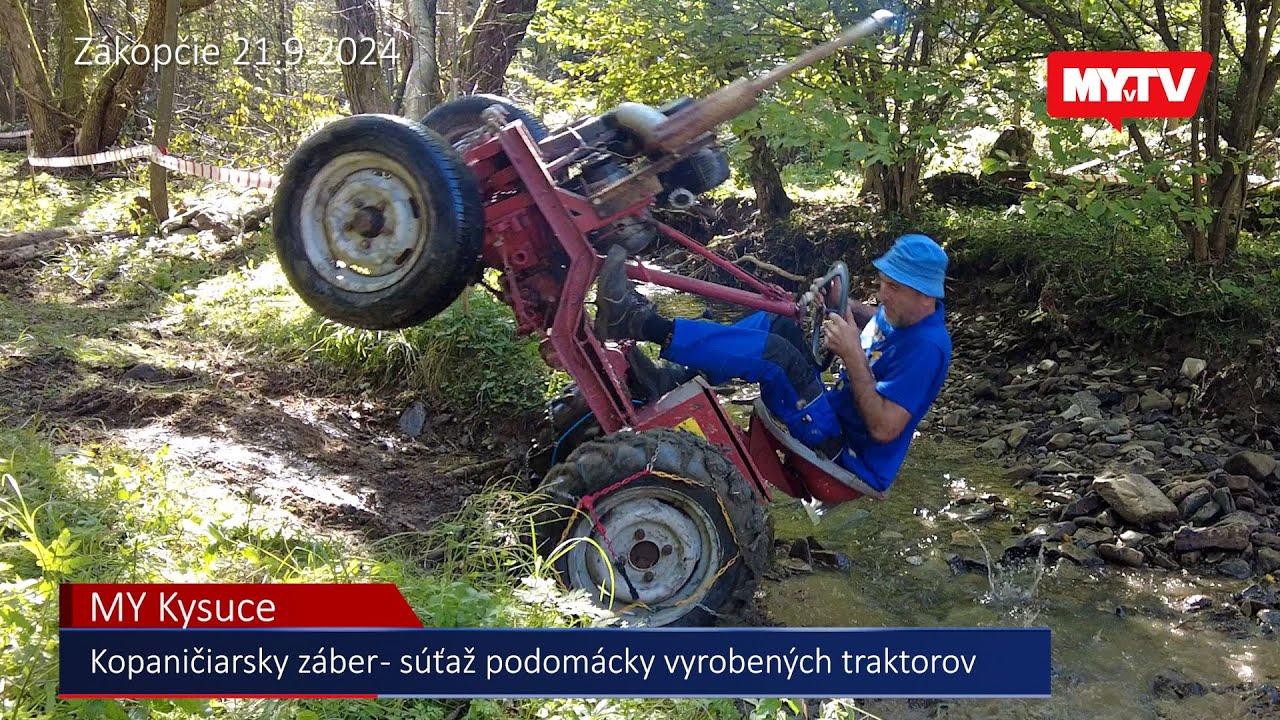 Kopaničiarsky záber - súťaž podomácky vyrobených traktorov