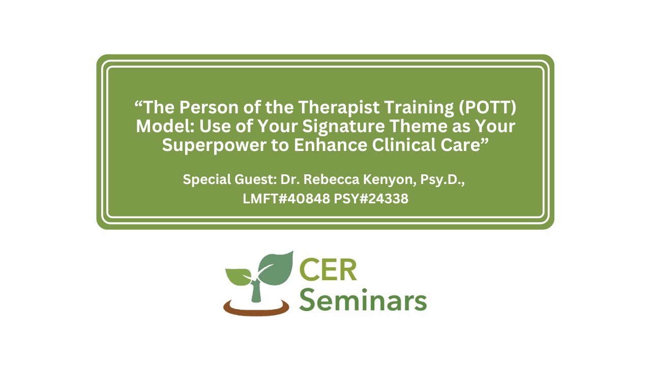 CER Seminars presents 