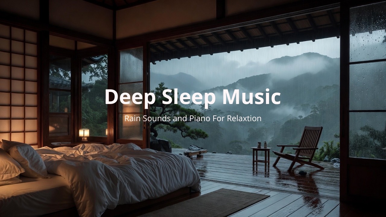 Soothing Rain & Piano Music 🌧️ Instrumental for Relaxing, Sleeping & Studying