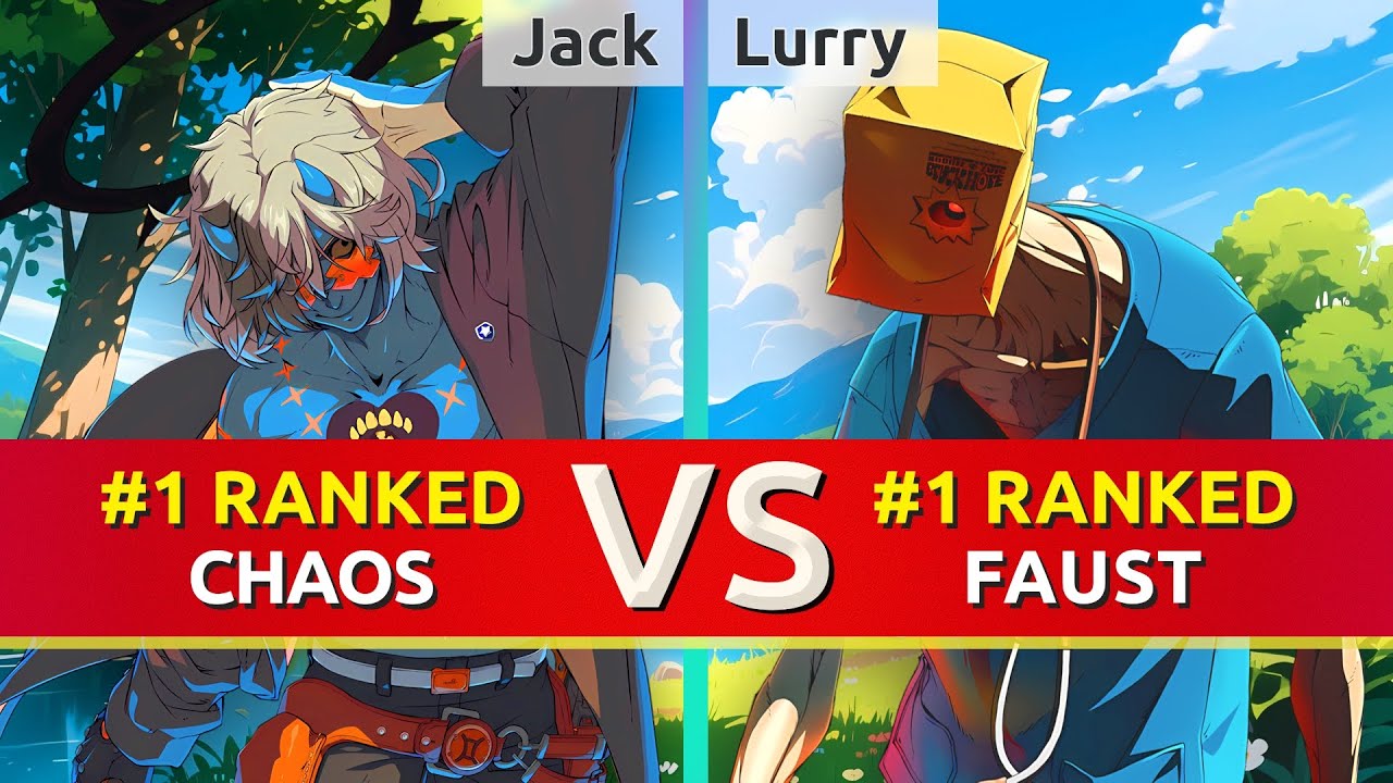 GGST ▰ Jack (#1 Ranked Chaos) vs Lurry (#1 Ranked Faust). High Level Gameplay