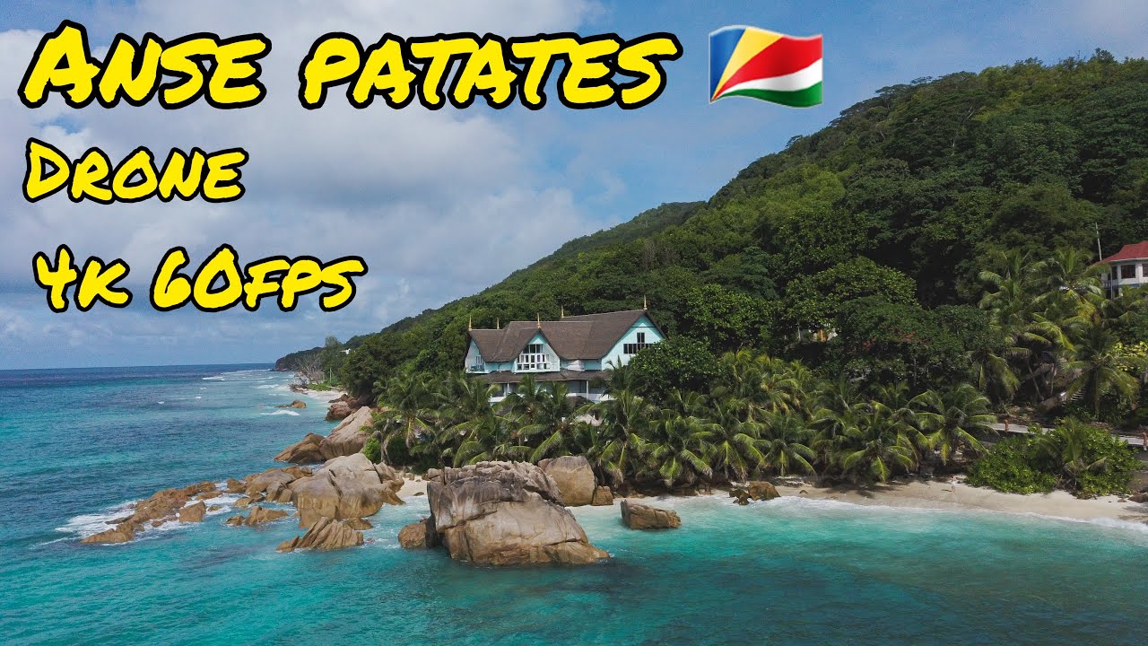 Anse Patates, La Digue - Seychelles🇸🇨 | Drone 4K 60fps