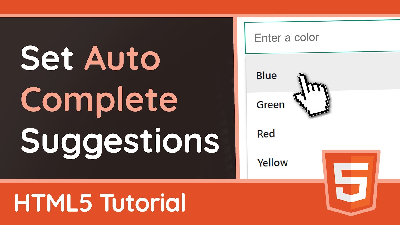 How to set auto-complete suggestions with 