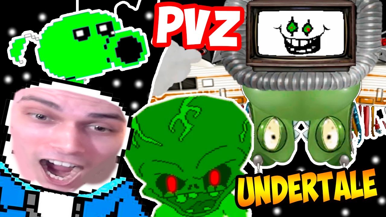 РАСТЕНИЯ ПРОТИВ ЗОМБИ В АНДЕРТЕЙЛ ! УГАРИЩЕ !  Plants Vs Zombies + Undertale