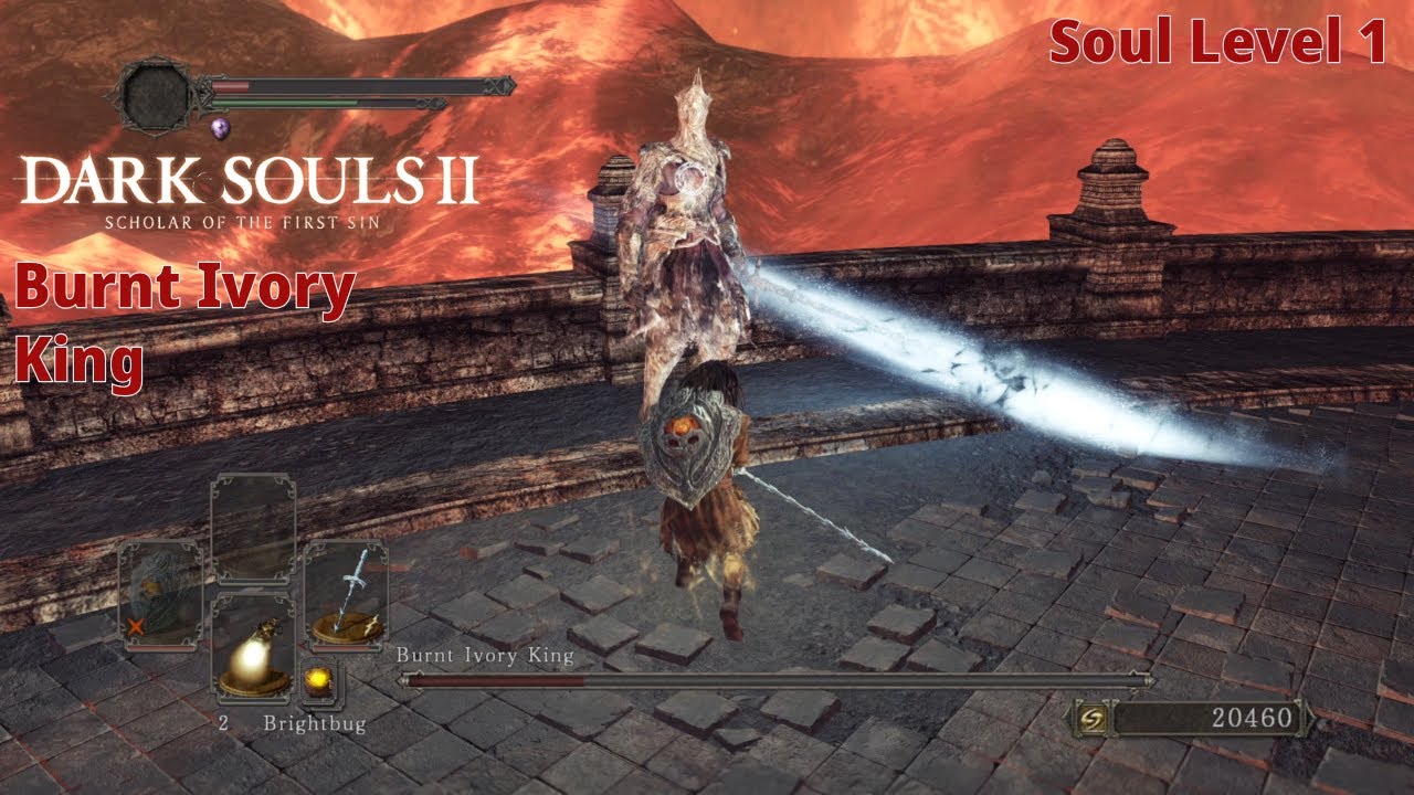 Dark Souls 2: SotFS - SL1 | Burnt Ivory King (Hitless)