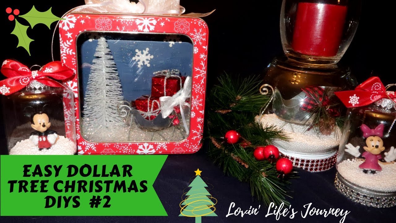Easy Dollar Tree Christmas DIYs #2 | Christmas Decor and Gift Ideas