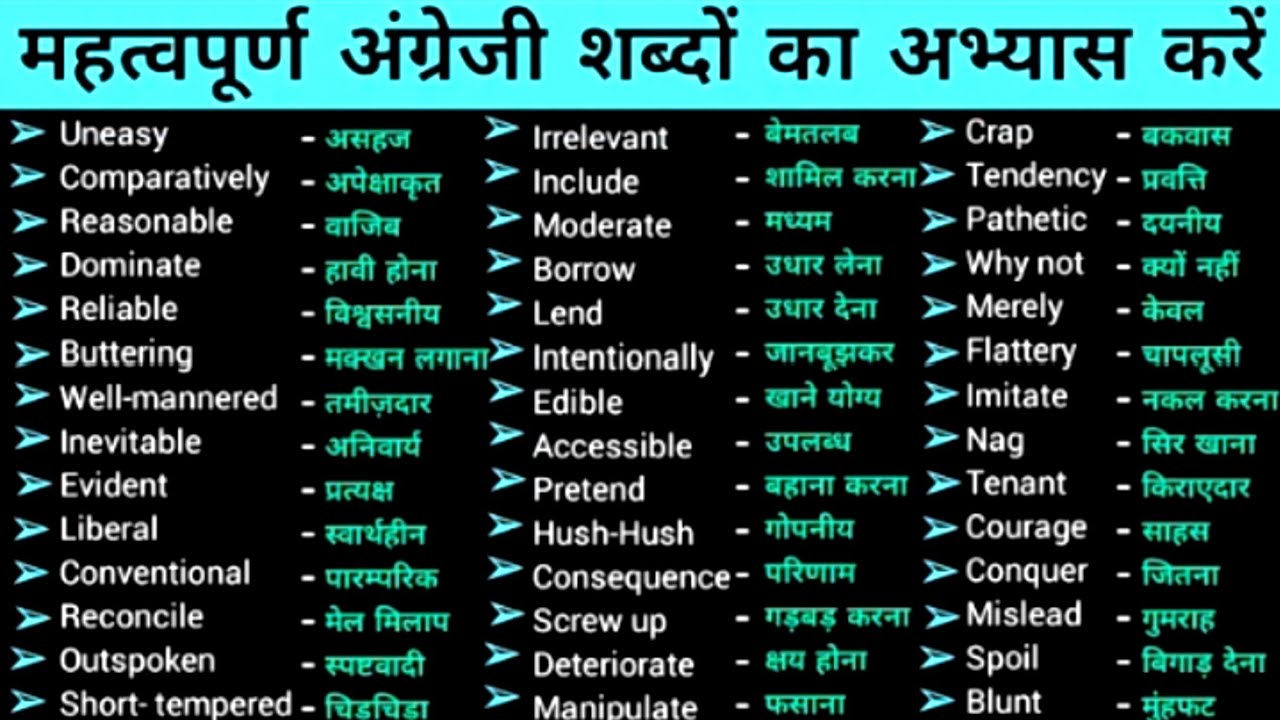 English Speaking fancy words & vocabulary!