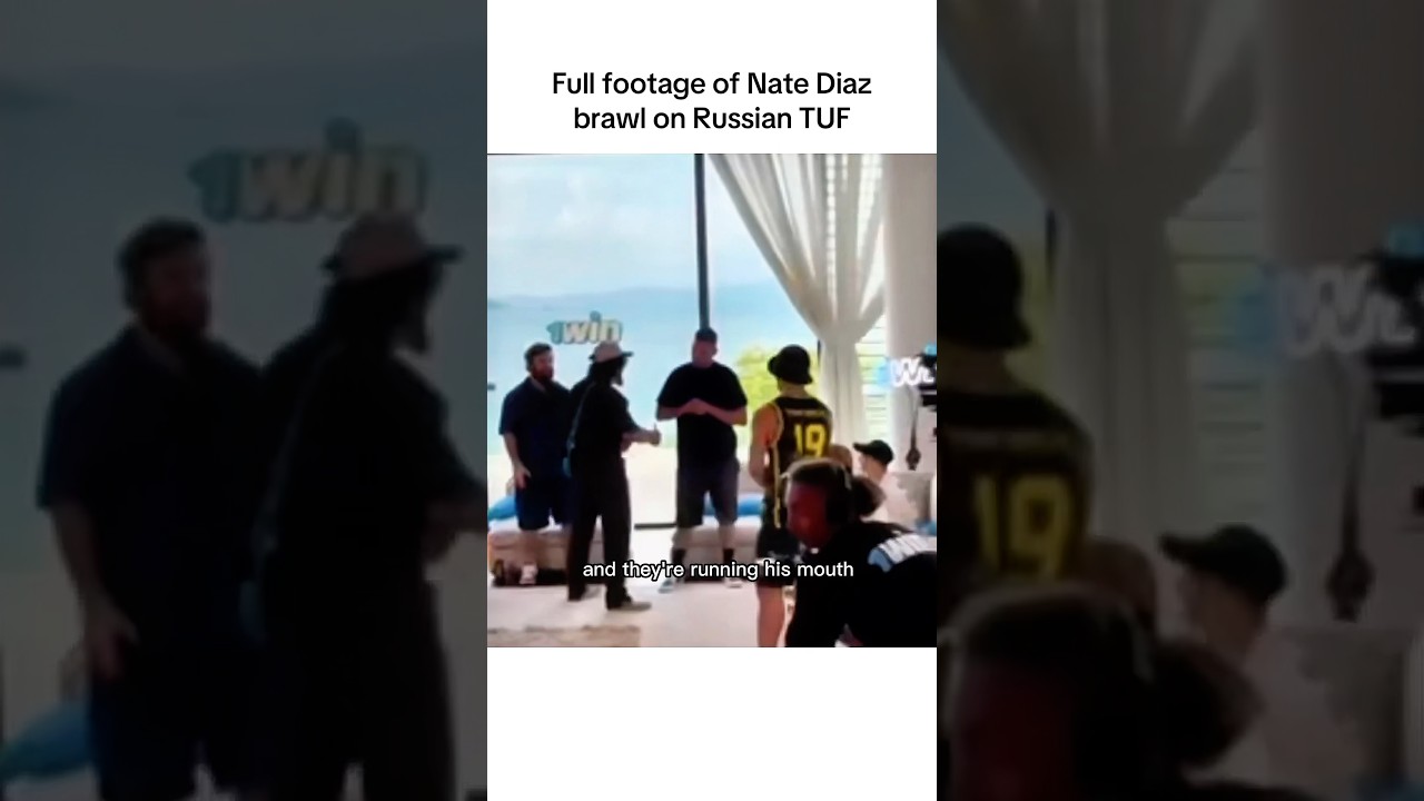 Nate Diaz brawl on Russian TUF #ufc #mma