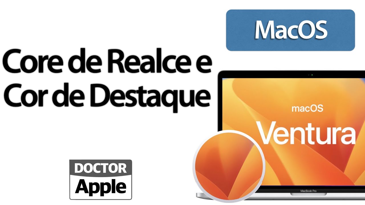 Curso Apple Mac - Cor de Realce e Cor de Destaque