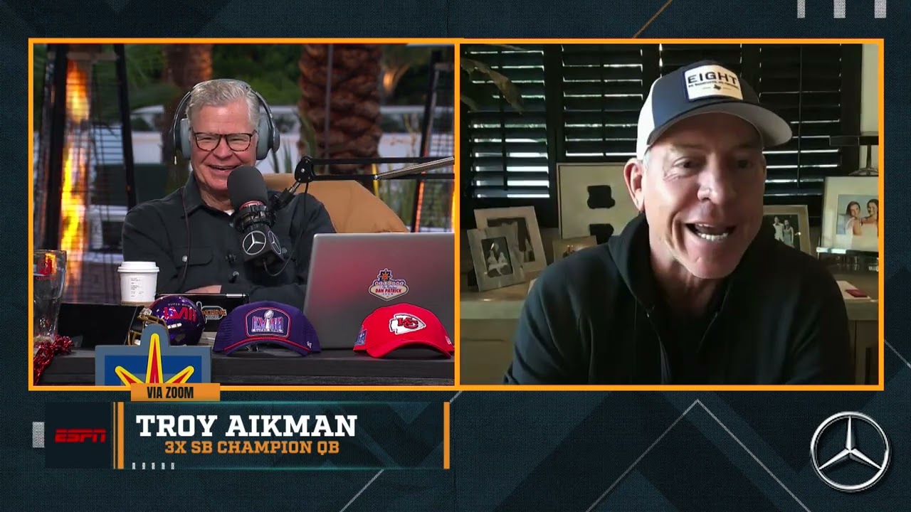 Troy Aikman on the Dan Patrick Show Full Interview | 02/06/24