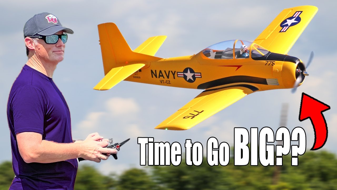 Чем больше, тем лучше? Обзор E-flite Carbon-Z 2.0m T-28 Trojan