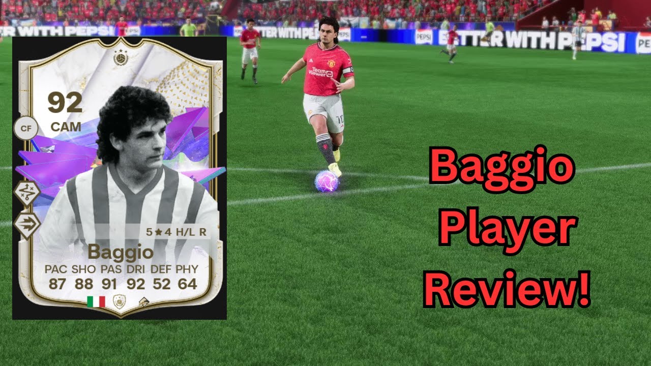 Roberto Baggio 92 Future Stars Icon Player Review - FC24 Ultimate Team