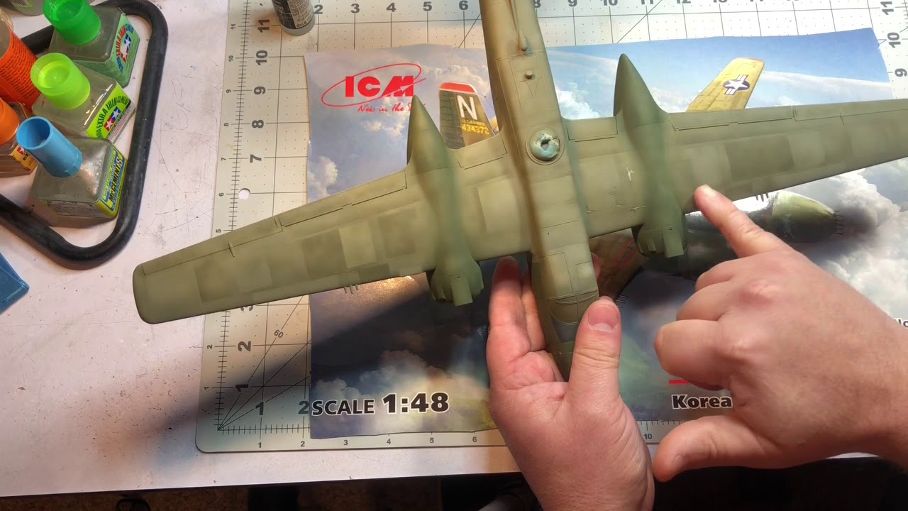 ICM 1/48 B-26B Build Part 4: Paint and Decals
