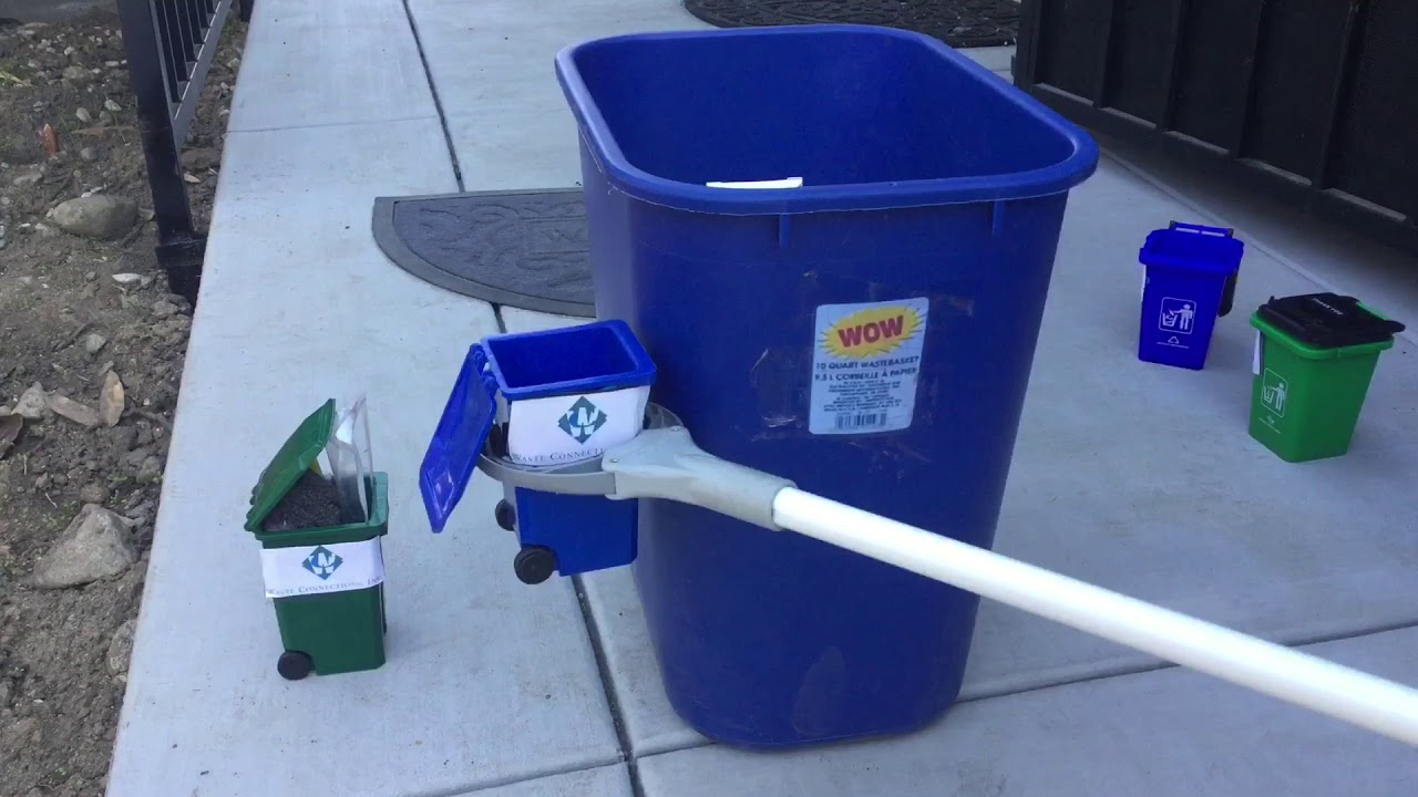 Trash Pick Up With Waste Connection Bins
