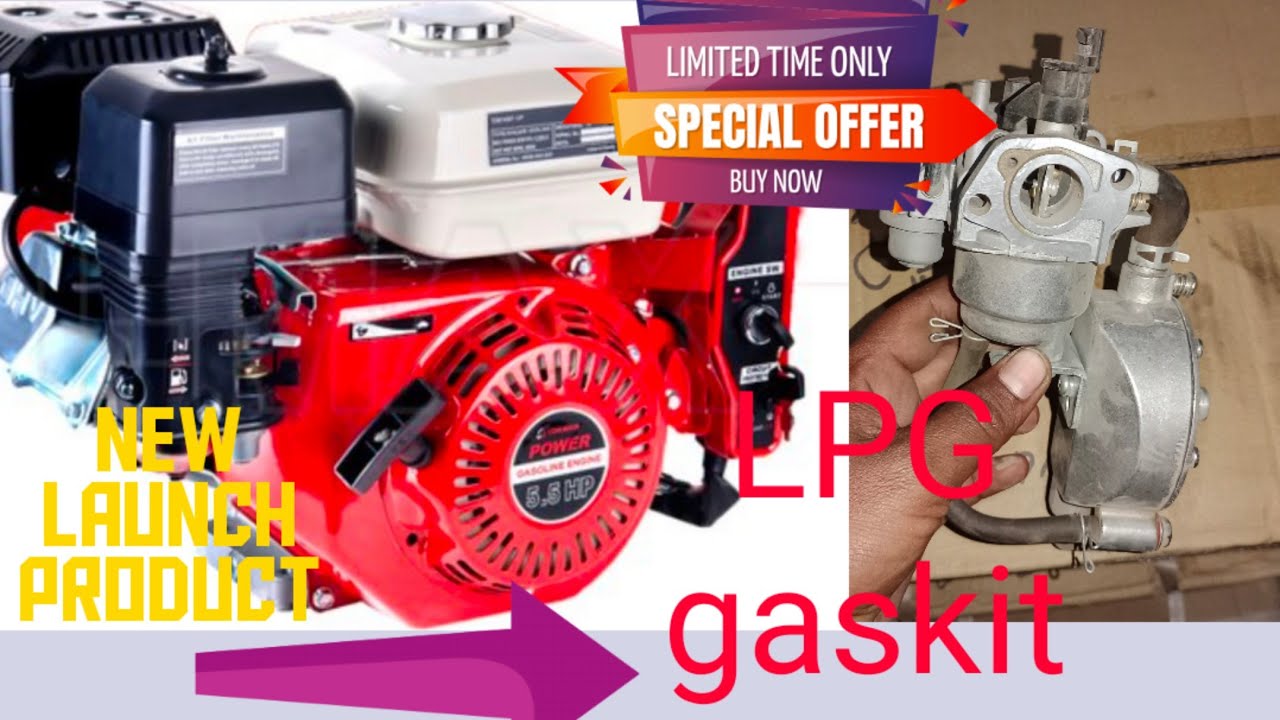 petrol engine running on LPG gas new gaskit available in petrol engine