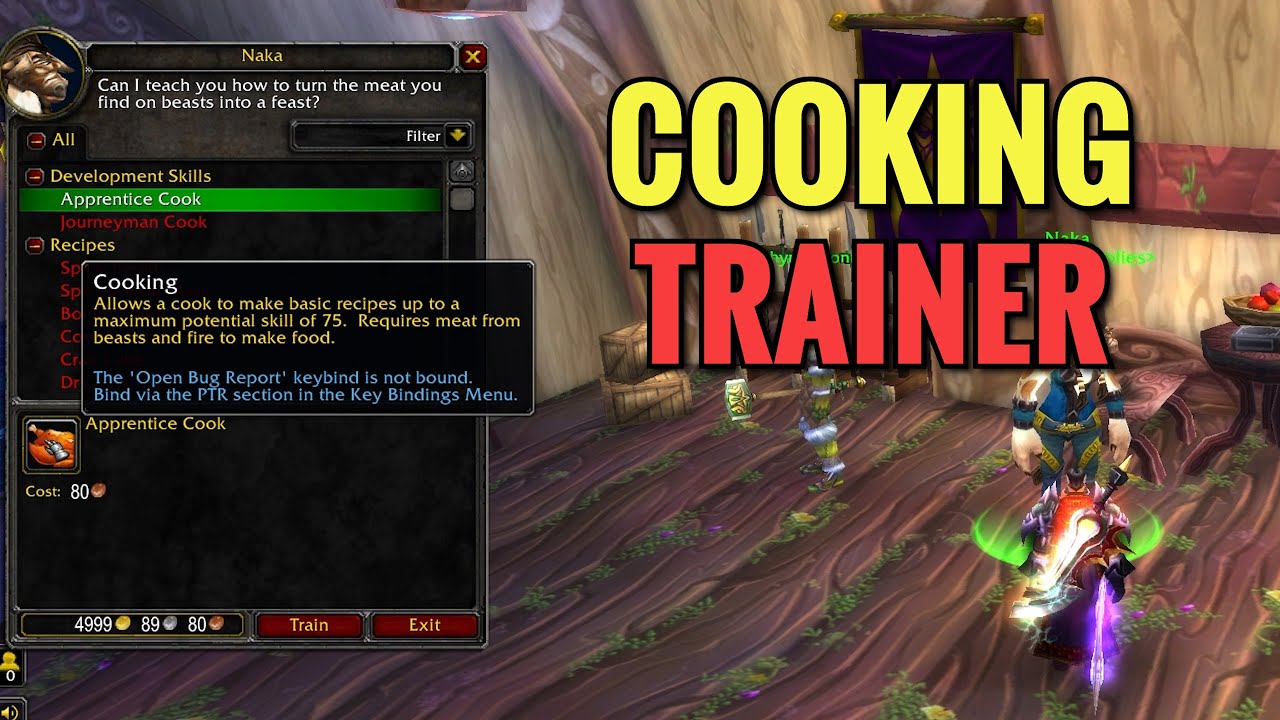 Cenarion Refuge Cooking Trainer Location (WoW TBC)