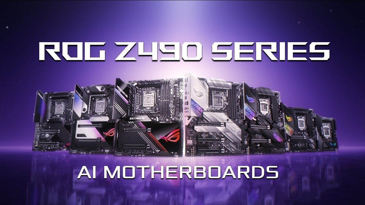 ASUS ROG Z490 Series Gaming Motherboard E-Tail video