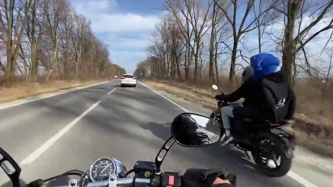 Motorcycle Ride | Yamaha Virago 250 | POV | Spring