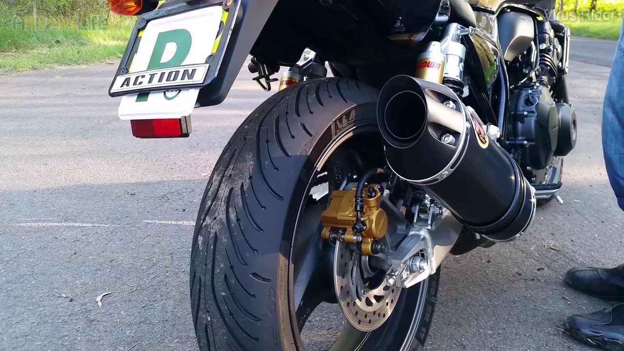 Honda CB400 Exhaust Sound   Ride By   VTEC   REVO