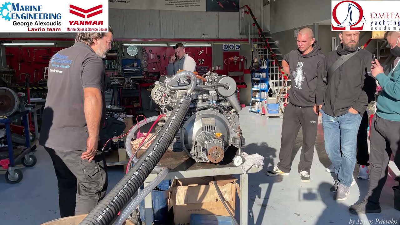Έλεγχος σωστής λειτουργιας Κινητήρας YANMAR 3JH2E 38ΗΡ μετά από service how to check diesel marine