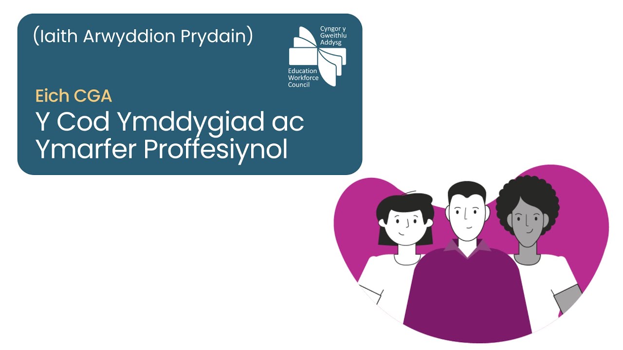 (Iaith Arwyddion) Prydain Eich CGA: Y Cod Ymddygiad ac Ymarfer Proffesiynol